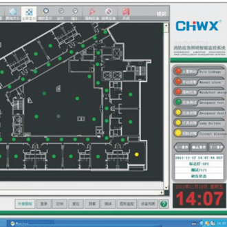 消防應(yīng)急照明和疏散指示系統(tǒng)監(jiān)控界面